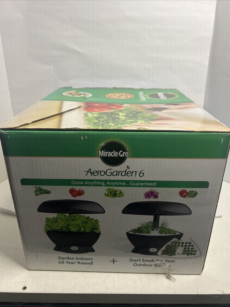 Miracle Gro AeroGarden 6 Indoor Garden Hydroponic Home System LED Light