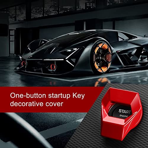 Universal Engine Start/Stop Button Cover, Aluminum Alloy Car Power Control