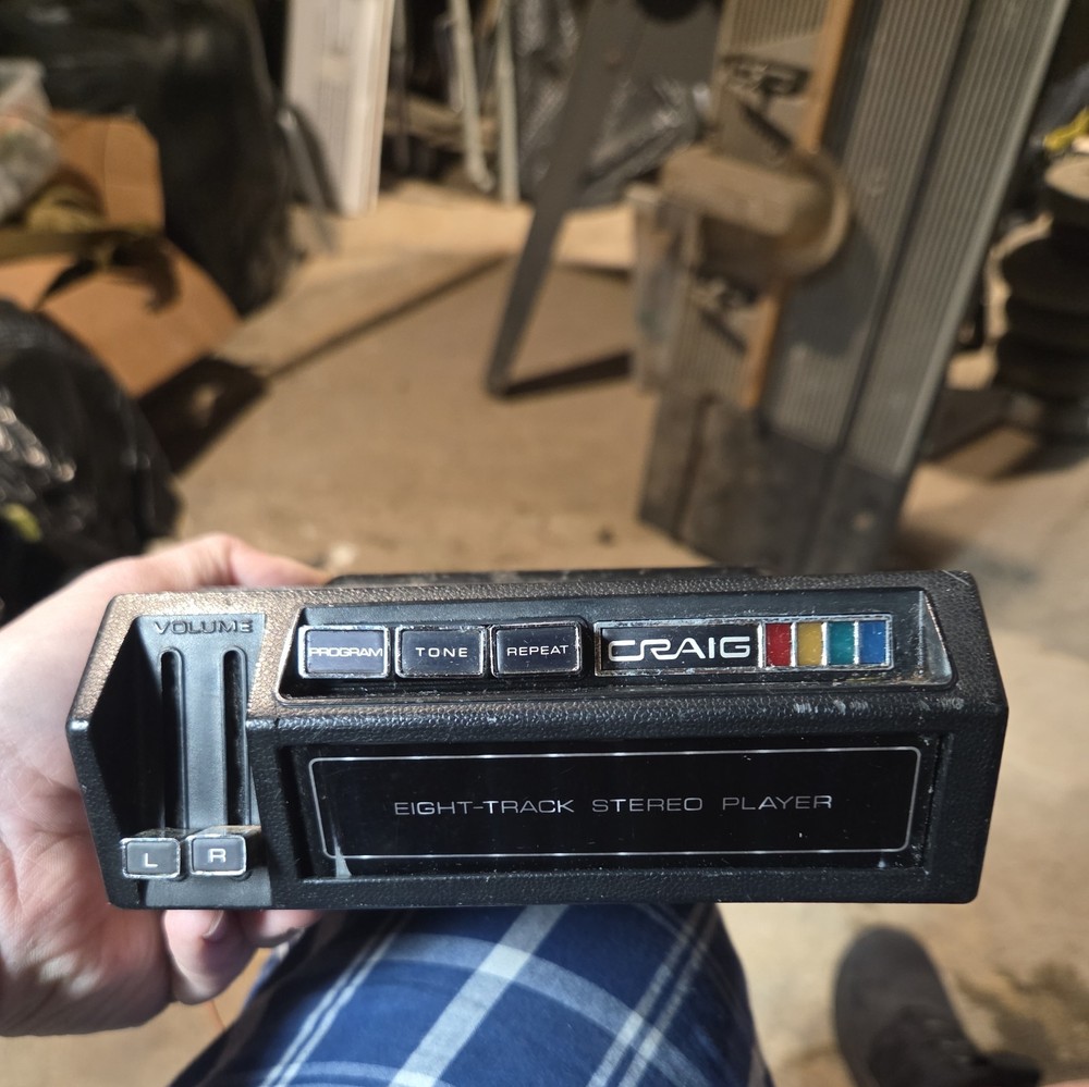 CRAIG 3152 8 Track Car Player untested (as is)