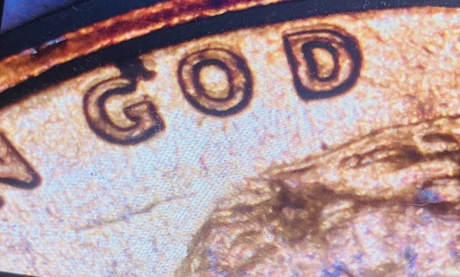 1977 P Red Cent DDR Rare Penny Error Coin