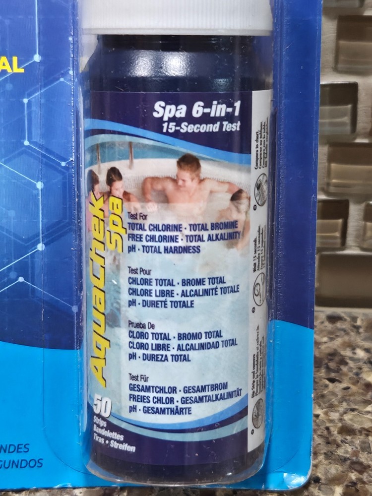 New AquaChek Pool and Spa Testing 6-in-1 Test Strips 15 second test / 50 strips