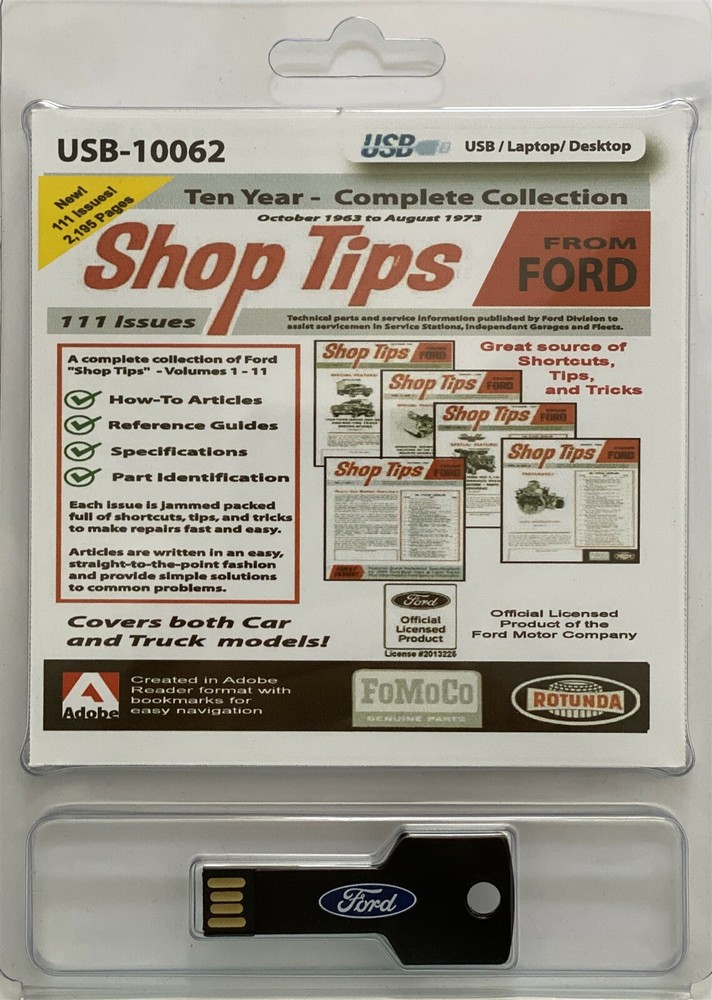 Ford Shop Tips (1963 - 1973) (USB)