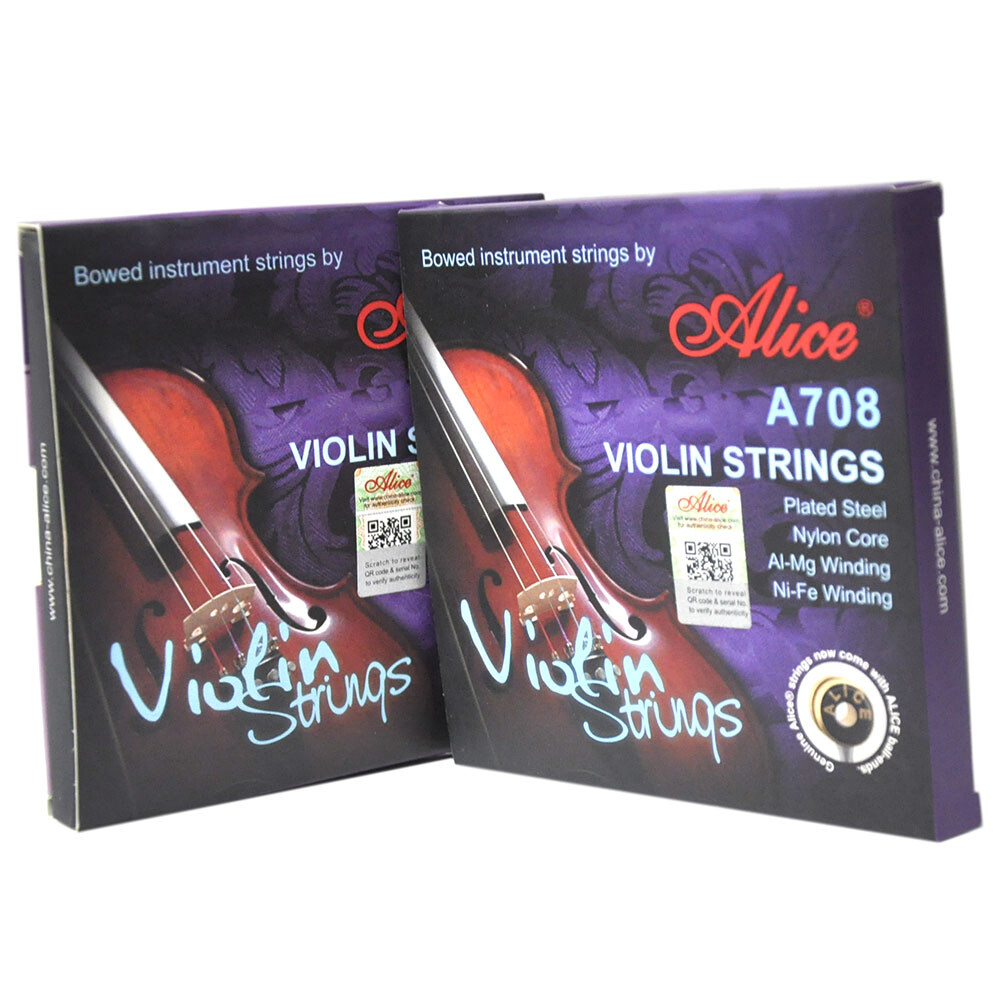 2 Sets of Alice A708 Professional Violin Strings 5-string Set  E1a E1b A2 D3 G4