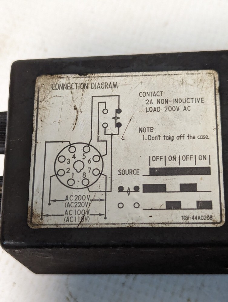 Omron TDV-44A020B Twin Analogue Timer Relay
