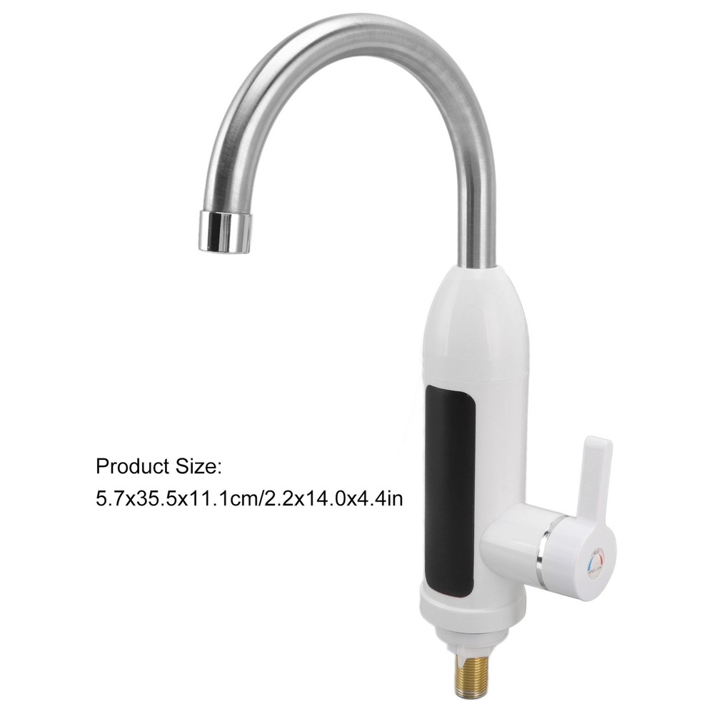 110V Tankless Electric Water Heater Faucet 360° Rotating Hot Water Tap Kitchen