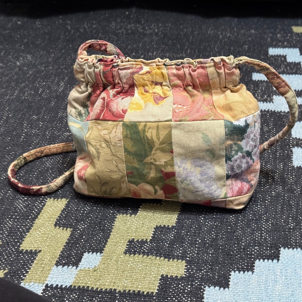 JeriBags Patchwork Floral Tapestry Project Knitting Bag