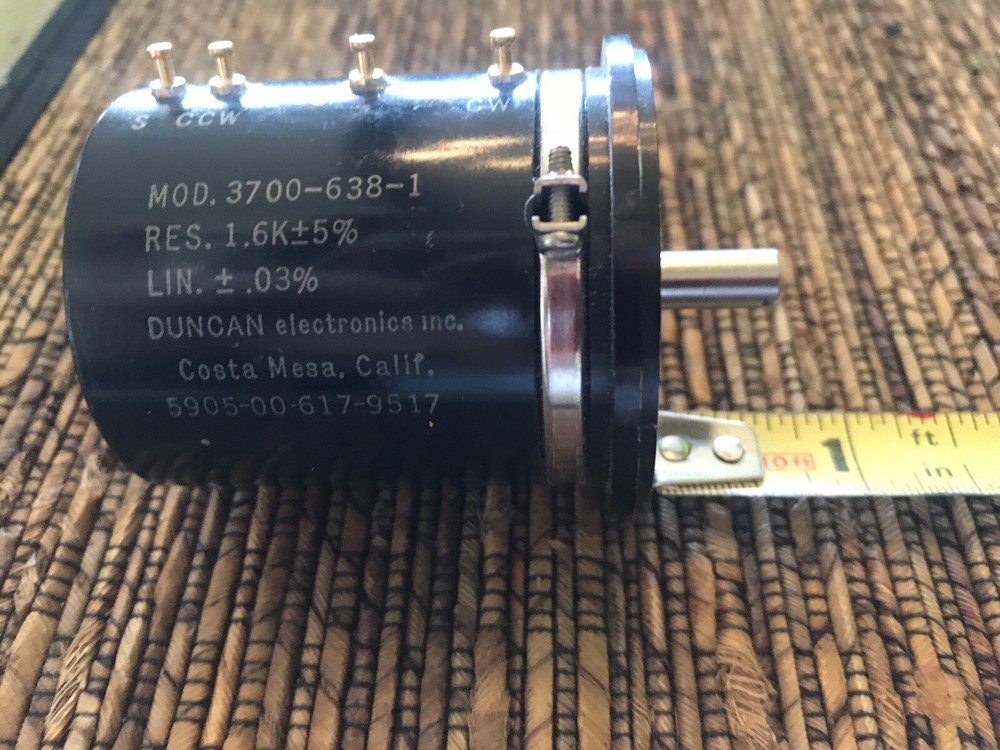 DUNCAN Variable Resistor 1.6k Ohm 5%