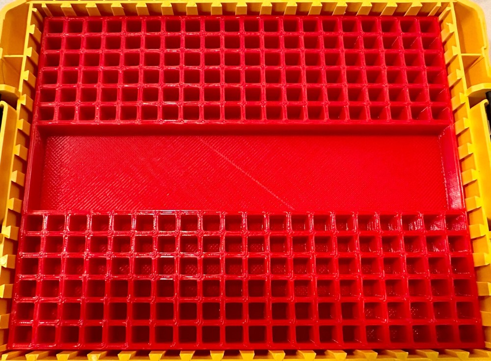 Impact bit holder insert for DEWALT Medium ToughCase (1 compartment + 240 bit)