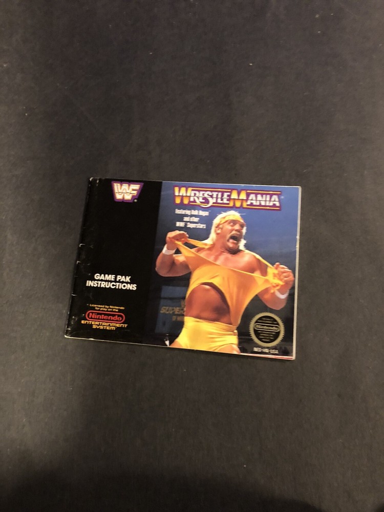 wwf wrestlemania Nes Manual