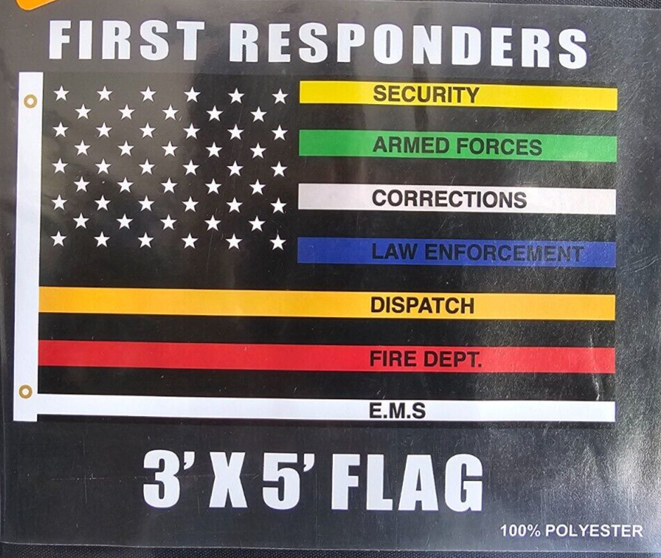 USA "FIRST RESPONDERS" FLAG