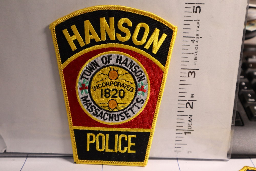 police patch  HANSON POLICE MASSACHUSETTS