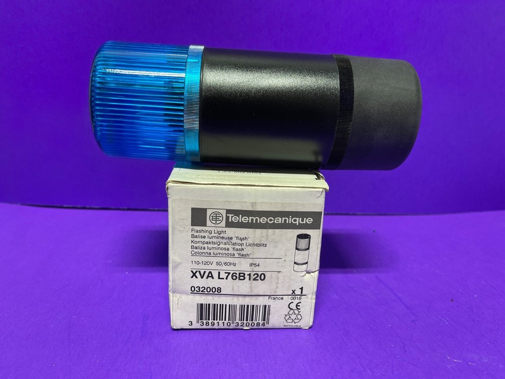 Telemecanique XVA-L76B120 Stack Light Beacon Blue 120V