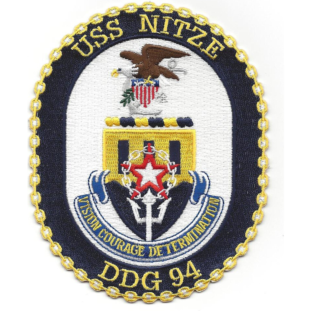 USS Nitze DDG-94 Guided Missile Destroyer Patch