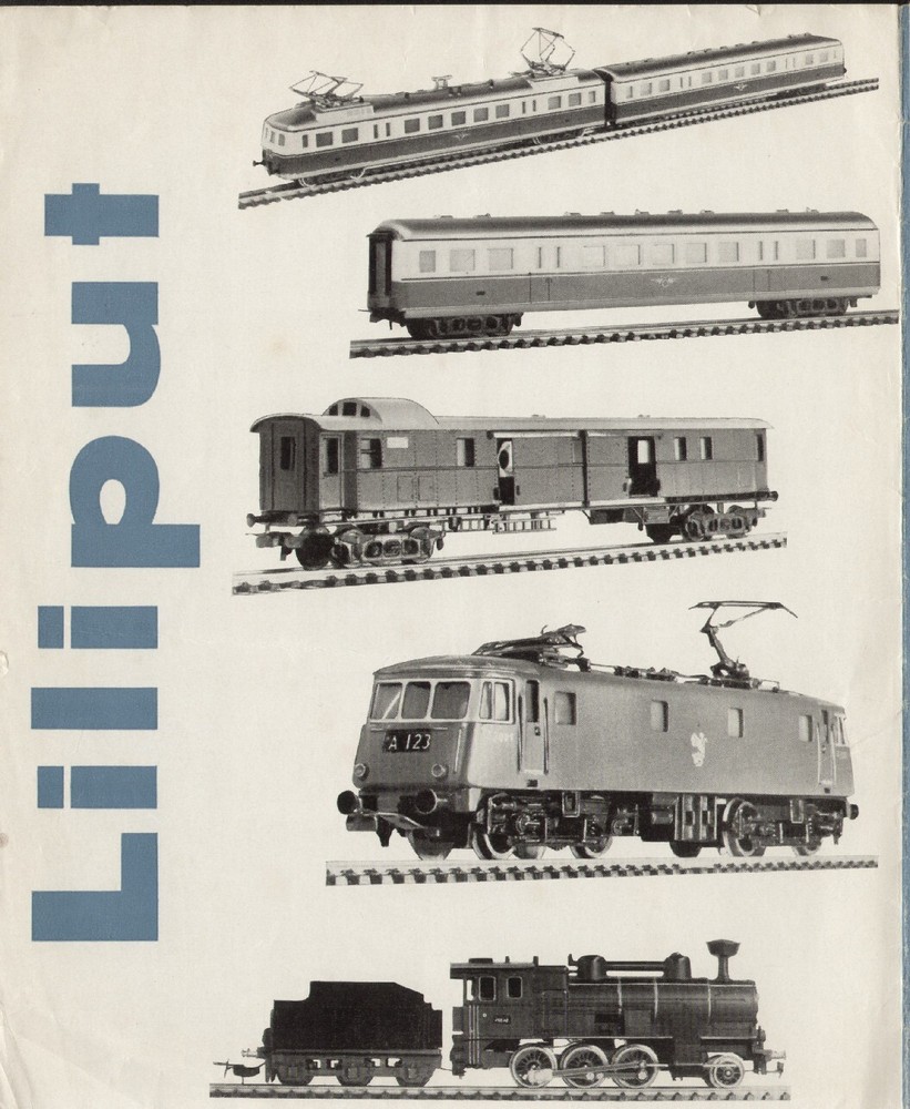 catalog LILIPUT U.K.1960 Miniature Construction Model Railways E aa