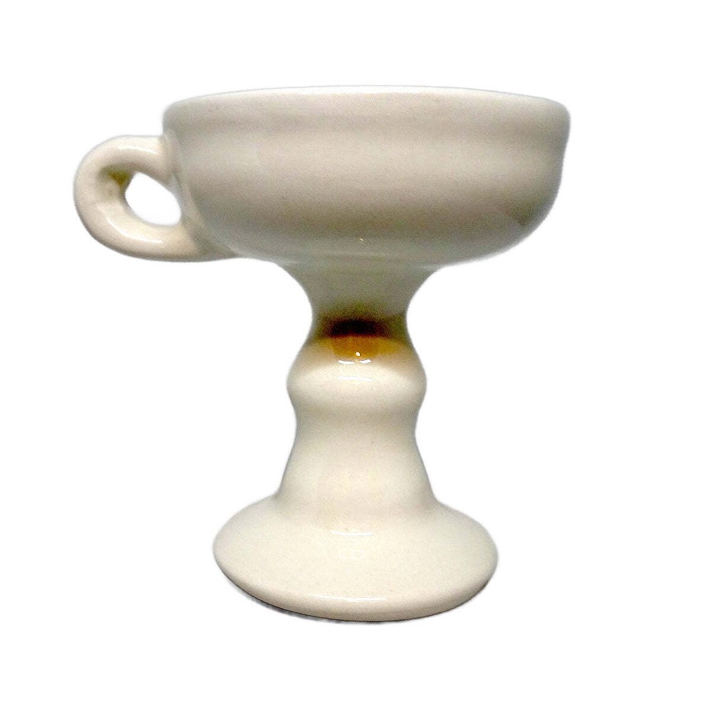 Ceramic Incense Burner with a Decorative Orthodox Byzantine Cross