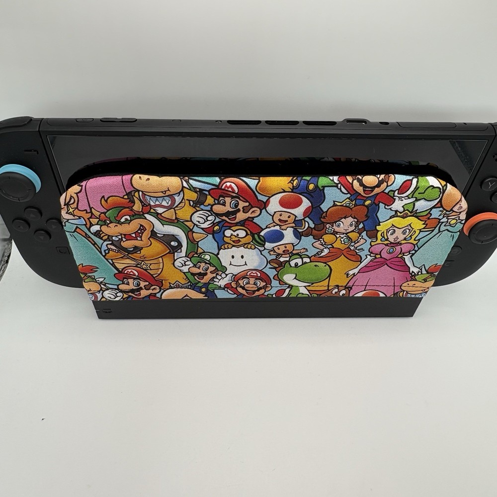Nintendo Switch 2 Dock Cover Screen Protector Sleeve Mario DK Bowser Yoshi Toad
