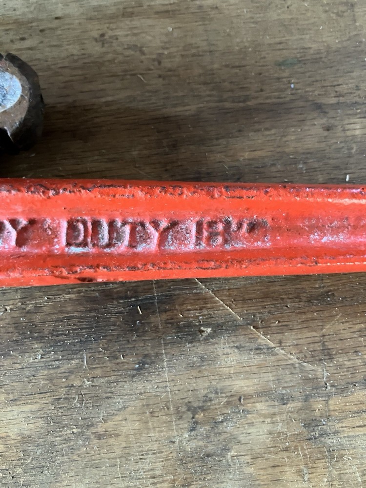 Pipe Wrench Heavy Duty 18 Inch Vintage Adjustable
