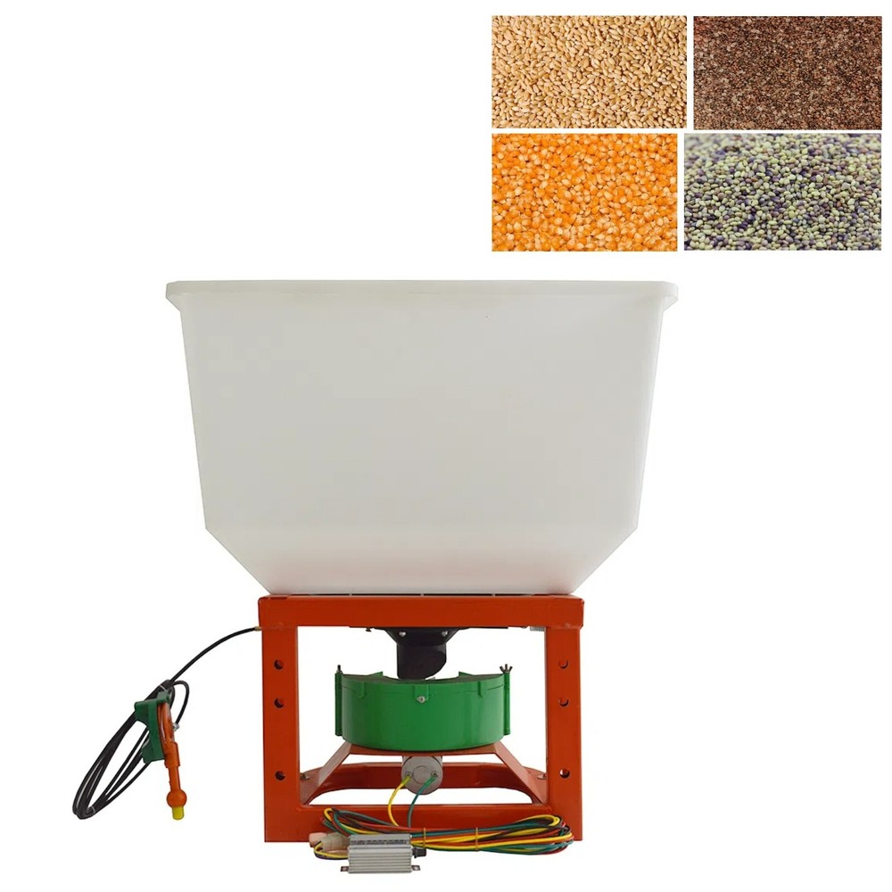 Seed Fertilizer Broadcast Tool Tractor Front Spreading Hopper Capacity 120Kg