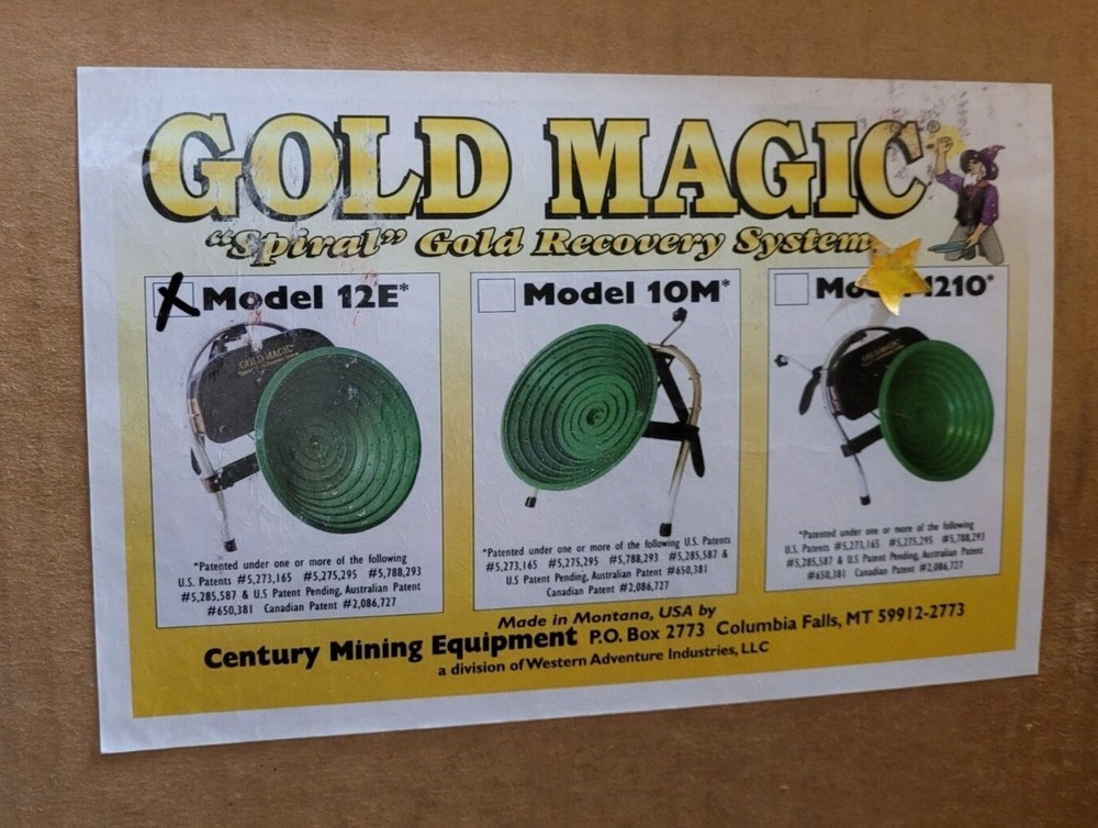 Gold Magic 12E Spiral Gold Recovery System