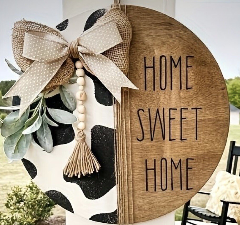 welcome sign front door