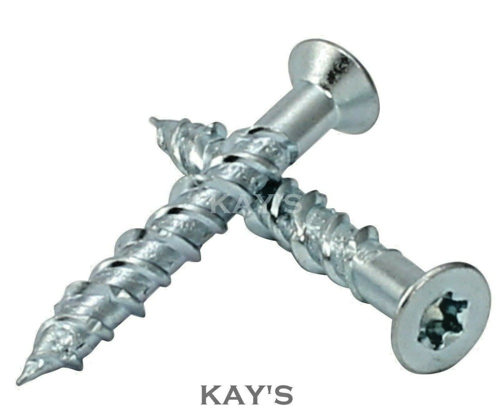 COUNTERSUNK MASONRY SCREWS TORX MULTI FIXINGS CONCRETE BRICK FREE TORX DRIVE BIT