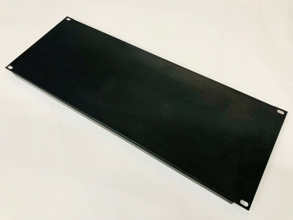 4 RU Space Flanged Blank Rack Case Panel 18ga Steel
