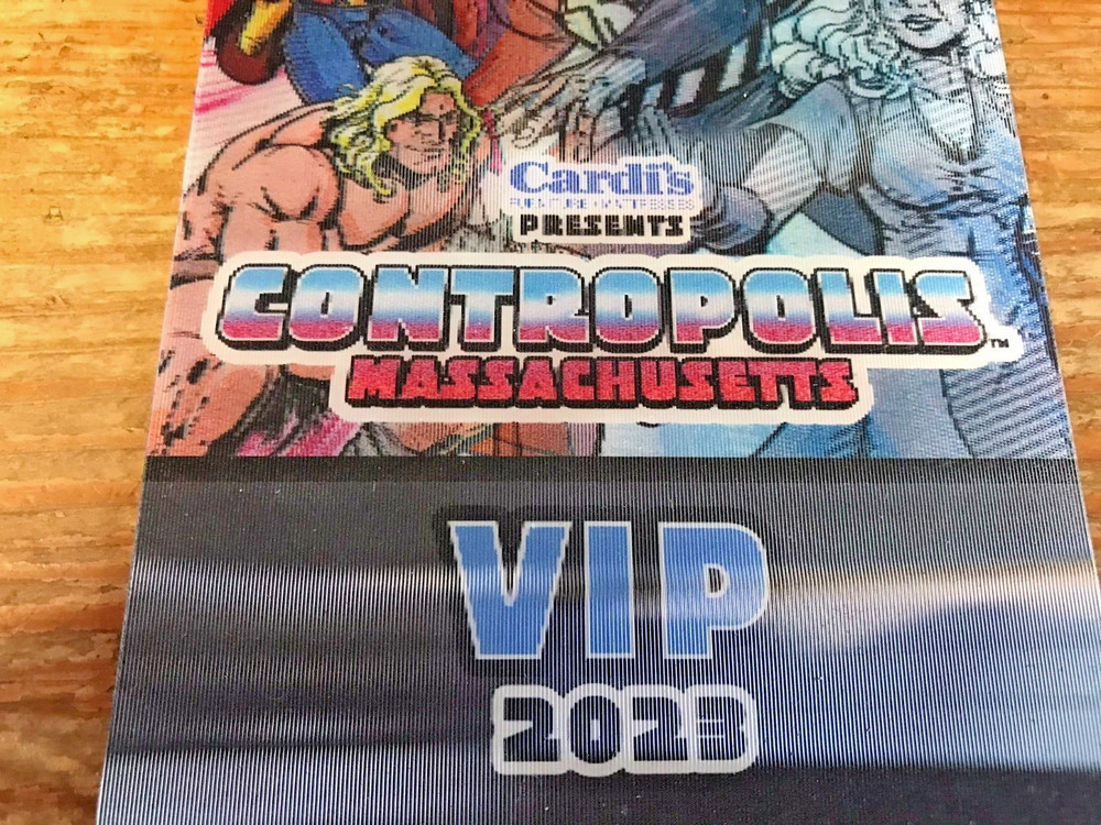 Contropolis Massachusetts VIP Pass 2023 3D Placard Comic Convention Event