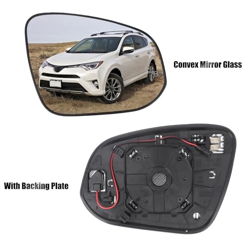 Passenger Side Mirror Glass Replacement for RAV4 2013-2024, Passenger side