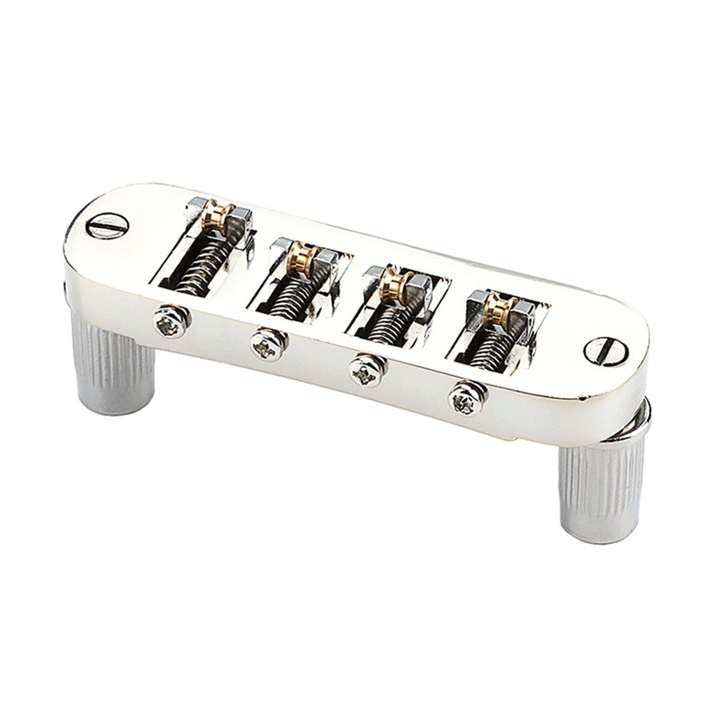 Roller Saddle Bridge Replacement Lightweight 4 String Guitar Bridge For Bass