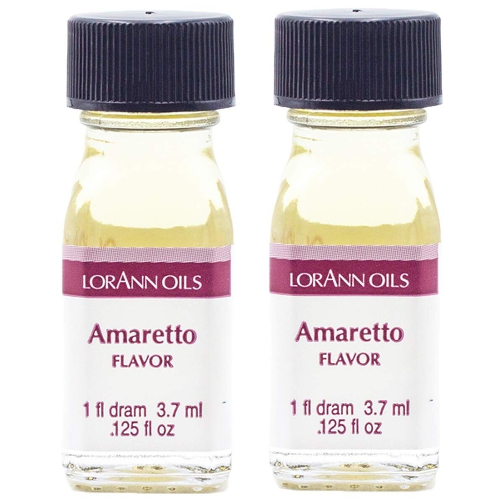 SM Lorann Oils Amaretto Flavor 1 Dram - 2 Pack
