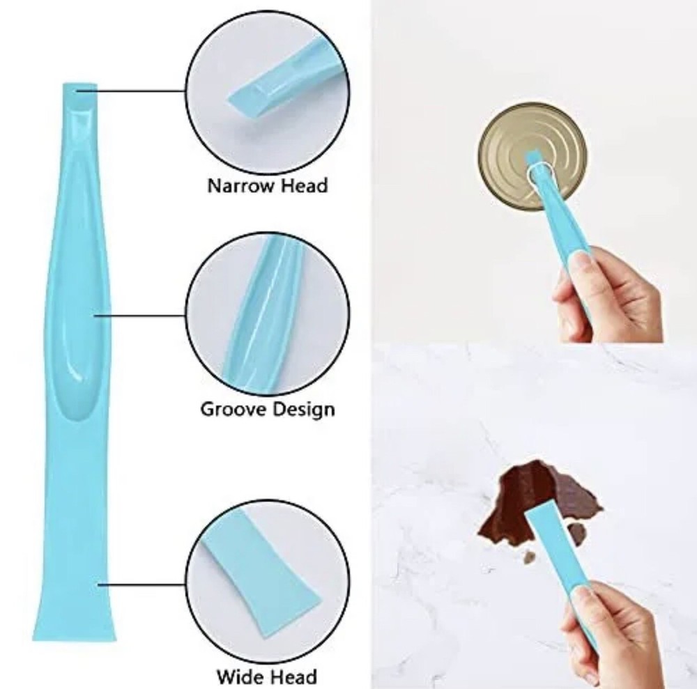 6PC Plastic Scraper Tool Non-Scratch Cleaning Lottery Ticket Scratcher