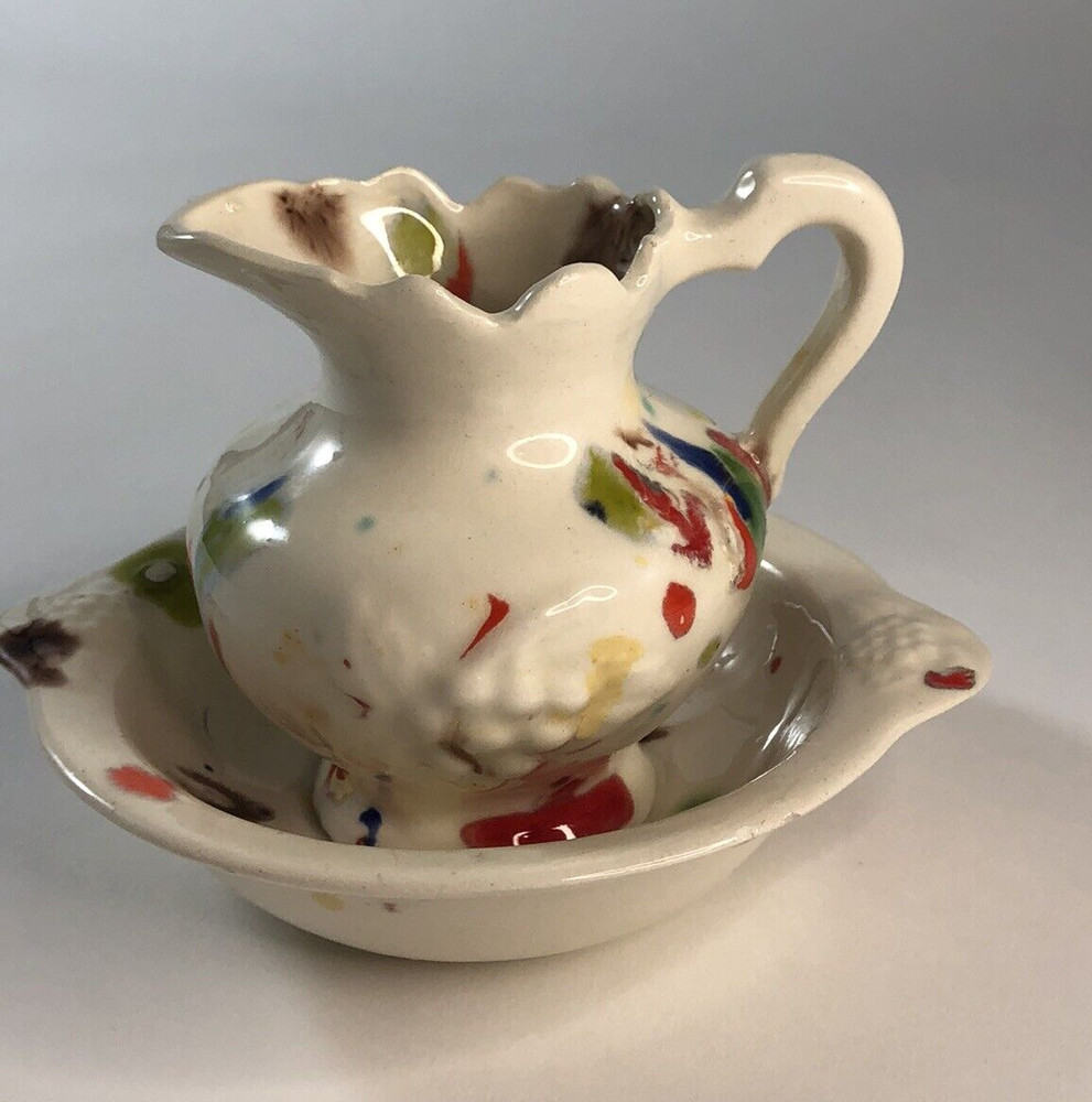 Miniature Confetti Pitcher Water Bowl