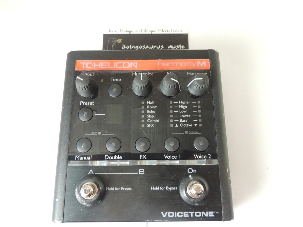 TC Helicon Voicetone Harmony M MIDI Vocal Effects Processor Pedal w/Power Supply