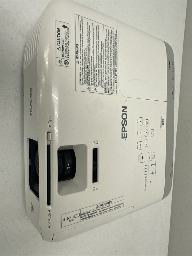 Epson PowerLite X39 LCD Projector 