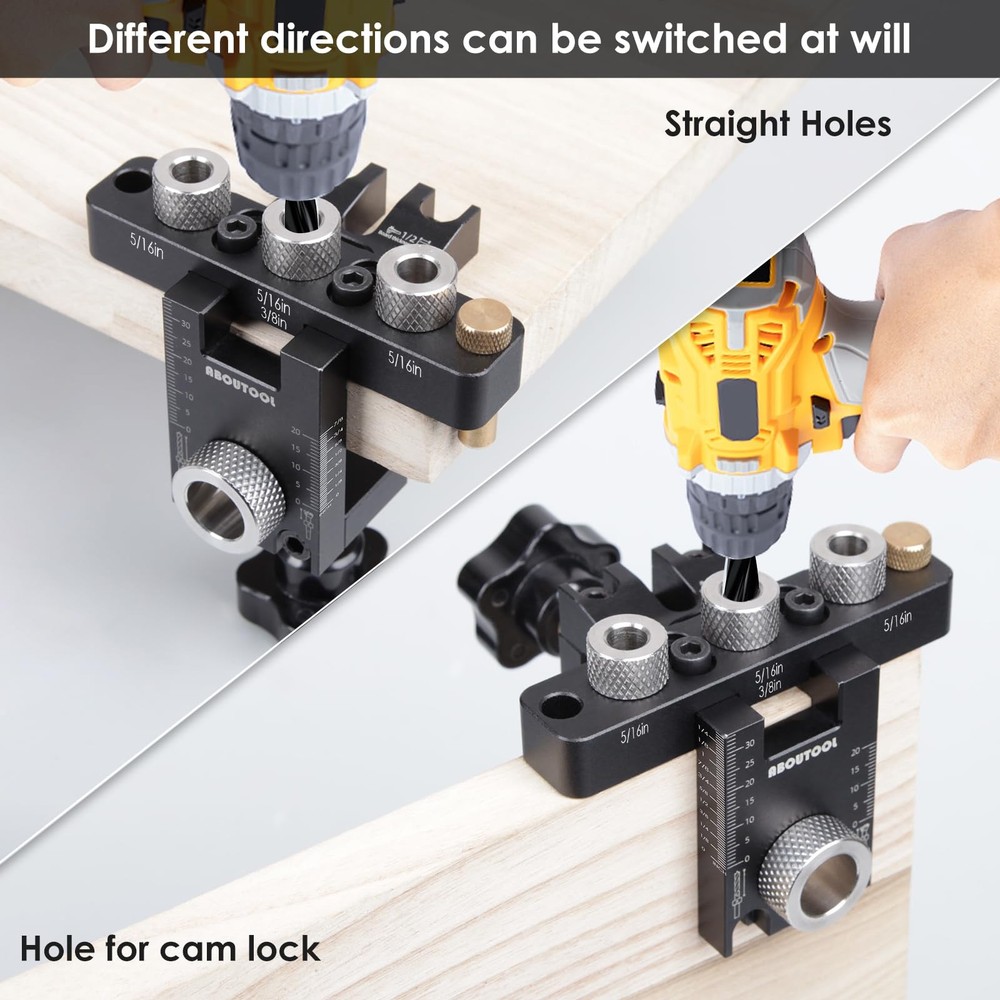 Self Centering Doweling Jig Kit Dowel Jig for Straight Holes Adjustable Width