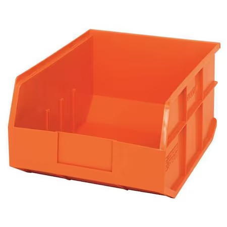 Quantum Storage Systems Ssb445or Shelf Storage Bin, Polypropylene, Orange, 7 In