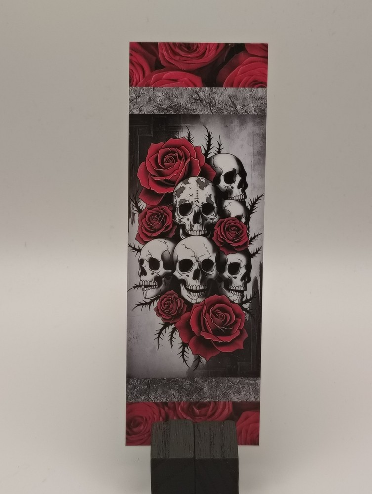 Crimson Roses & Bone Bookmark