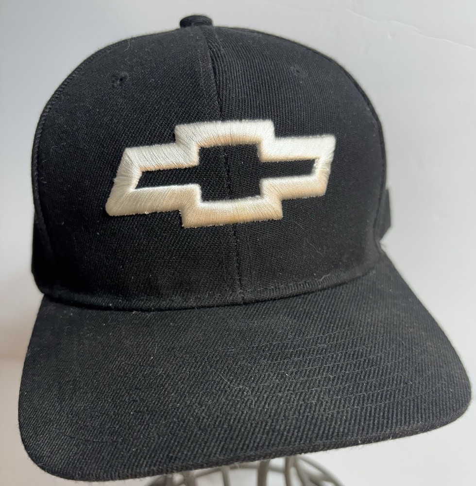 Chevrolet ball cap Hat adjustable strap Chevy Logo Black