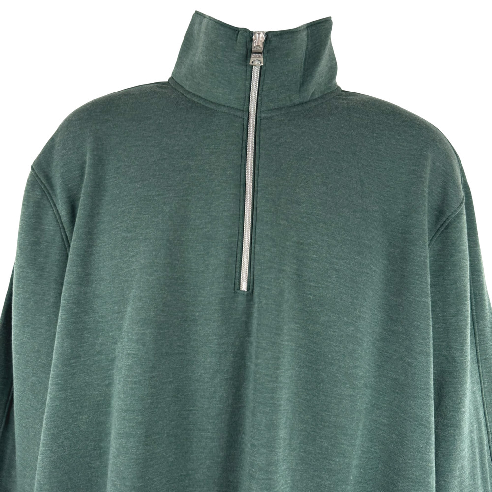 Banana Republic Polartec Half Zip Pullover Mens 2XLT Green Solid NWT TP-3533