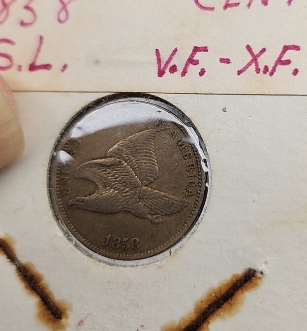 1858 Flying Eagle Penny Small Letters