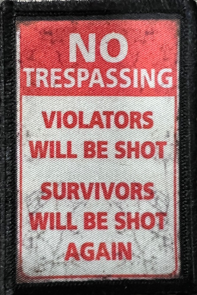 Leave Me Alone Funny Morale Patch Tactical Military USA