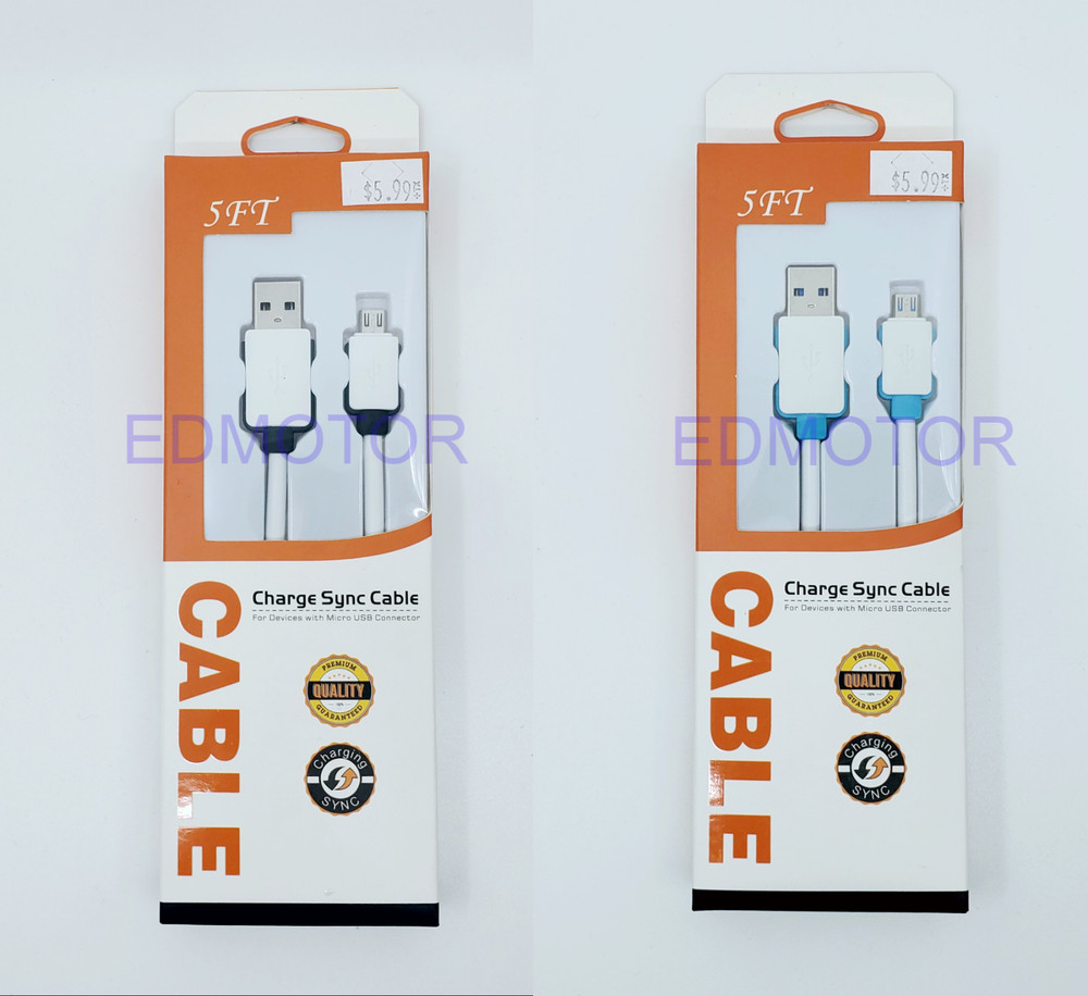 5ft Micro USB Data Sync Charger Charging Cable Cord LG PS4 Xbox One Controller