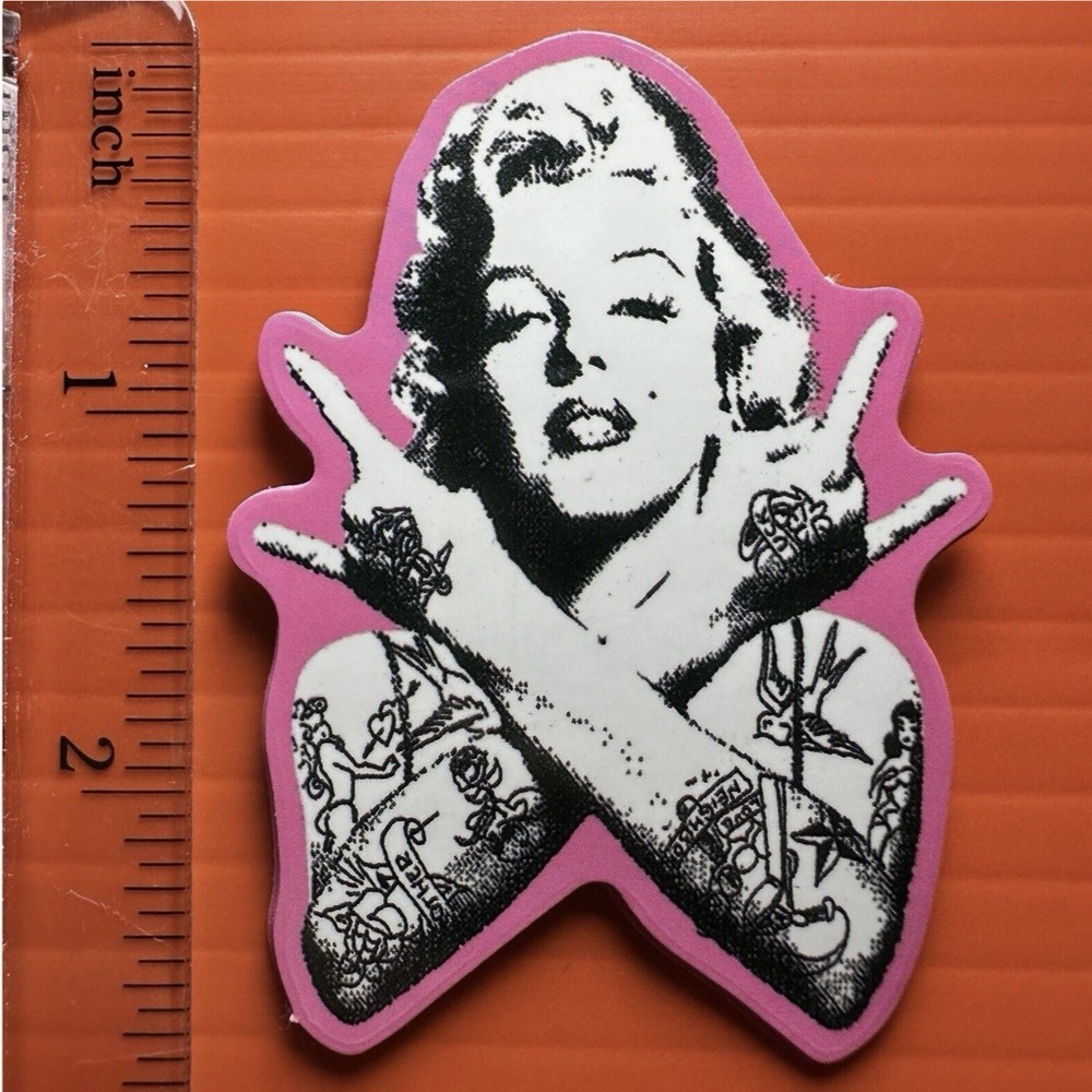 Marilyn Monroe STICKER Rock Band Decal