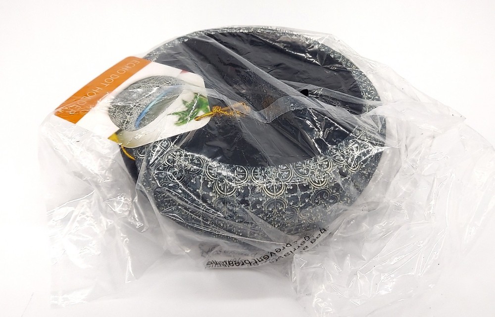 New Amazon Echo Dot Decorative Holder Stand Accessory Exhart Black Gray Pattern