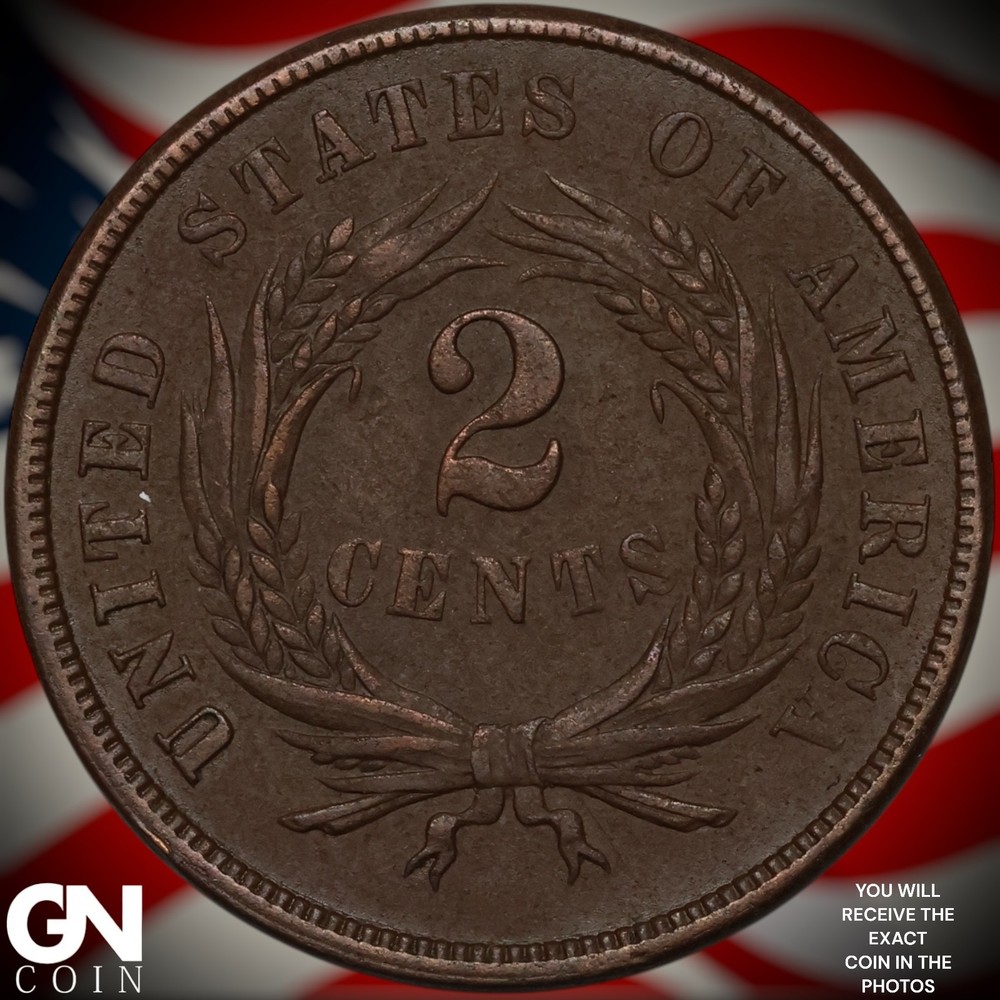 1865 2 Cent Piece A7781
