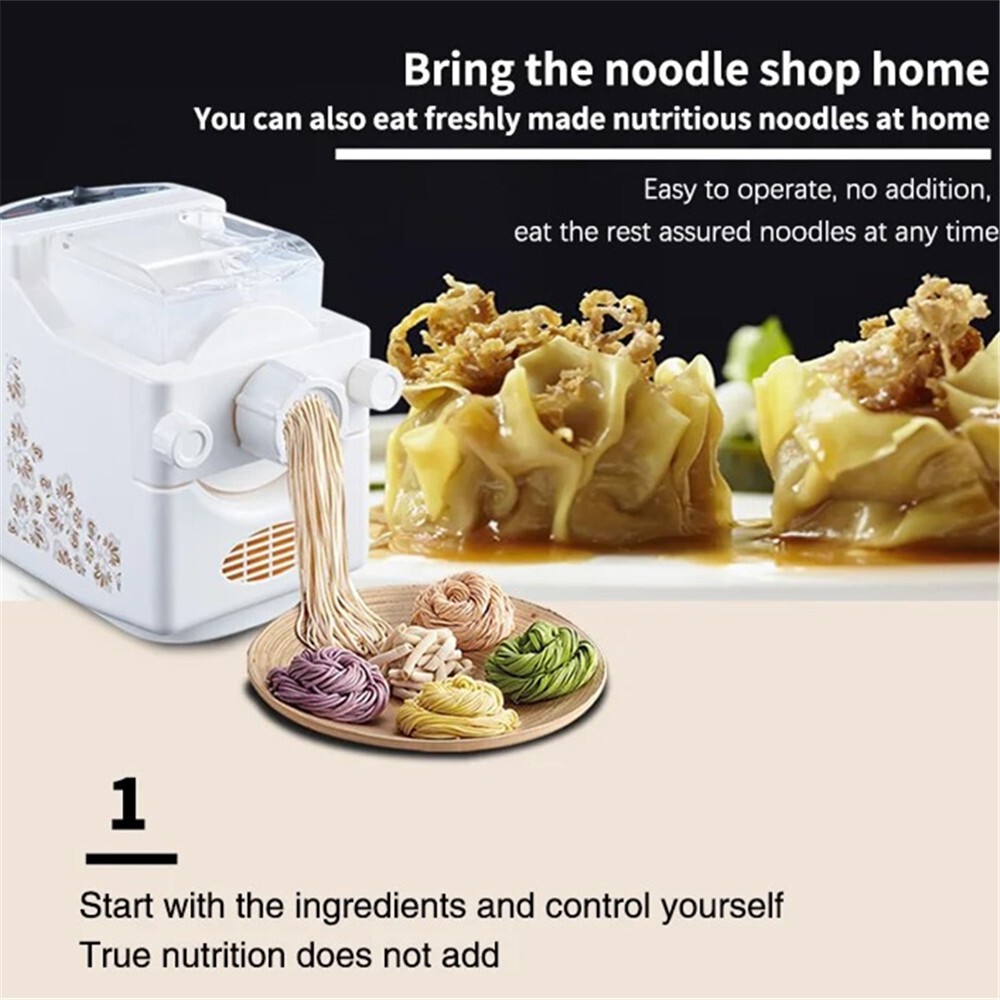 Electric Pasta Maker Automatic Noodle Making Machine with 9 Pasta Shape