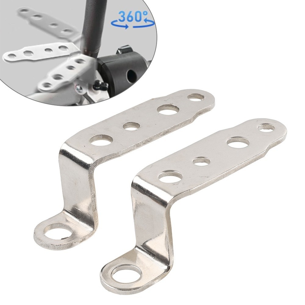 2x Silver Mounting Bracket Fog Driving Light Bracket Headlight Support Holder