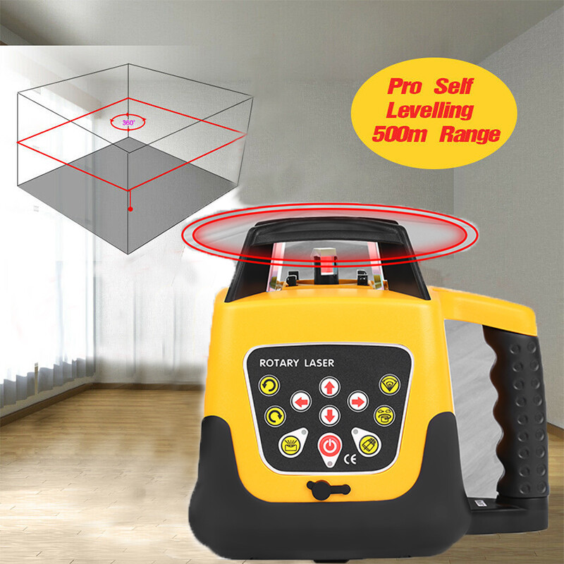 Automatic Self-Leveling 360° Red Beam Rotary Laser Level Measuring Tool Kits