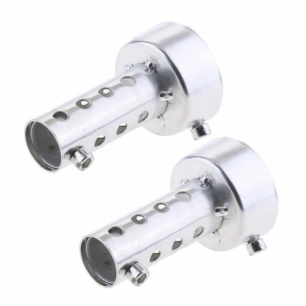 48mm Motorcycle Exhaust Pipe Silencer Muffler Insert Baffle DB Killer Silver