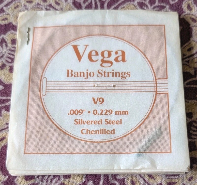 Vega Banjo Strings Set of 6 Silvered Steel Chenilled NOS